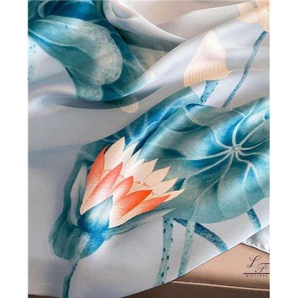 Shawl Scarf For Women E29-lotus Leaf(70.8"x35.4") - Picture 5 of 6